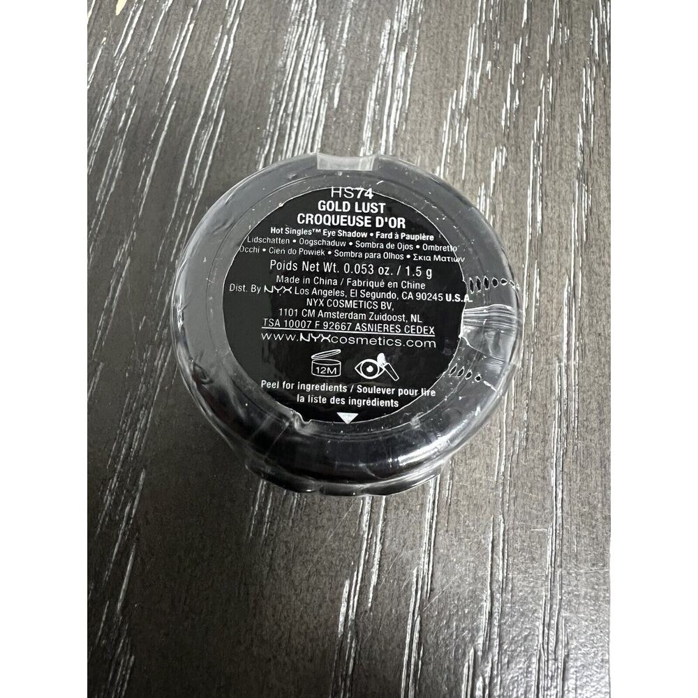 NYX Hot Singles Eye Shadow HS74 Gold Lust New, Sealed - Picture 4 of 4